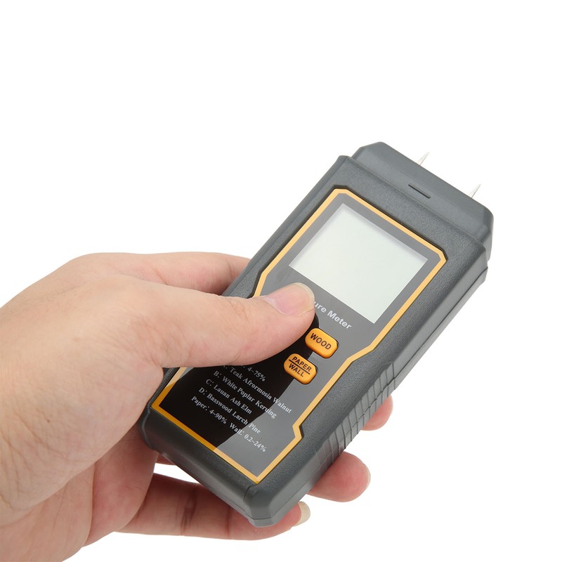 Pin Type Digital Moisture Meter 4 Measurement Modes Backlight LCD