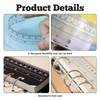 Pack of 4 A5 Ruler Bookmarks 20 cm Black for