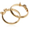 Anne Klein Classics Gold-Tone Wide Hoop Clip-On Earrings