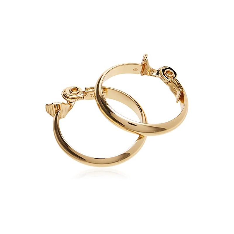 Anne Klein Classics Gold-Tone Wide Hoop Clip-On Earrings