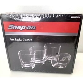 Snap-on Snap On Tools 4pk Rocks Glasses SSX22P104 NEW SEALED