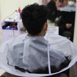 Hair Salon Barber Cape for Cutting, Dyeing, and Perm Gown B-type 2ea