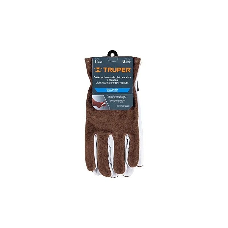 Truper GU-735, Guantes de híbridos de piel de cabra y