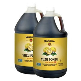 Marukan Yuzu Ponzu - Premium Soy Dressing with Yuzu Citrus for Dumplings & Pot Stickers, Gluten-Free Ponzu Sauce (1 Gallon, 2-pack)
