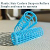Ulifebetter 20팩 스냅 헤어 롤러 플라스틱 세트 0.98인치/2.5cm 무열 스냅온
