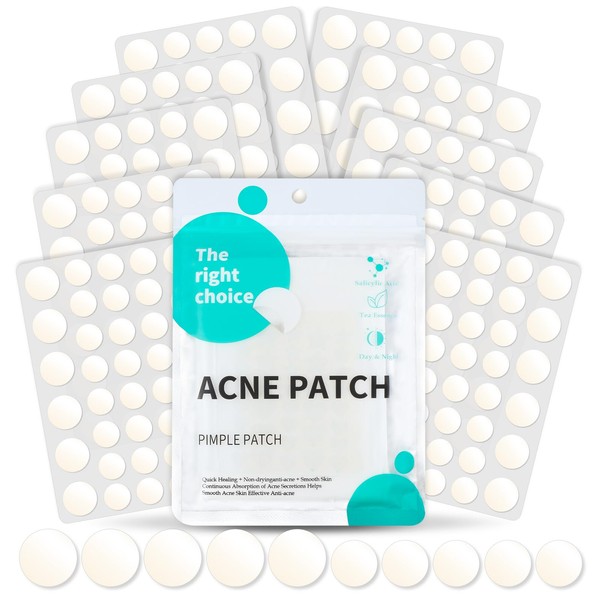 BUTBU 360 Pieces Round Pimple Patch, Hydrocolloid Pimple Patch Invisible,