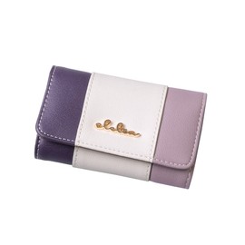 Cleria CL-11715 Women's Key Case, 6 Row Key Hook, Tricolor Riberte Series, Fuji