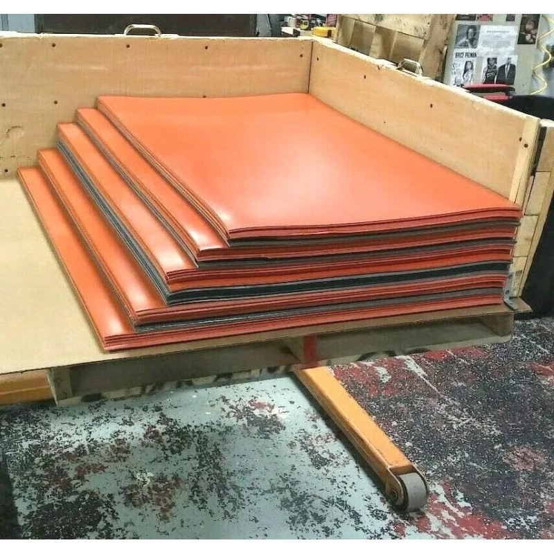 Ja-Bar Silicone Silicone Rubber Sheet Solid US Hi-Temp Red 1/8''Thick