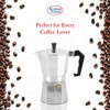 Alpine Cuisine Stovetop Espresso Maker 12.5 Oz, 9 Espresso Cups