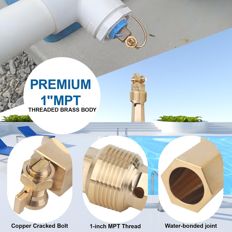 PB-2008 1" MPT Brass Pool Bonding Kit Replacement