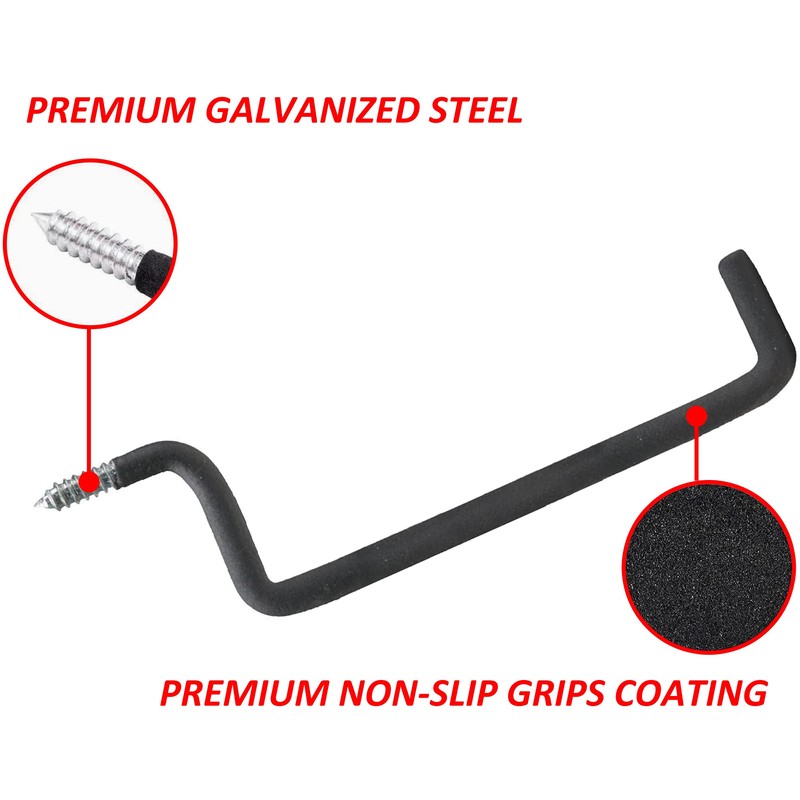 Wideskall 2 Pieces Heavy Duty Garage Storage Screw in Utility