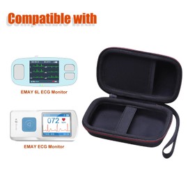 LTGEM Hard Case Compatible with EMAY 6L Portable ECG Monitor (Case Only)