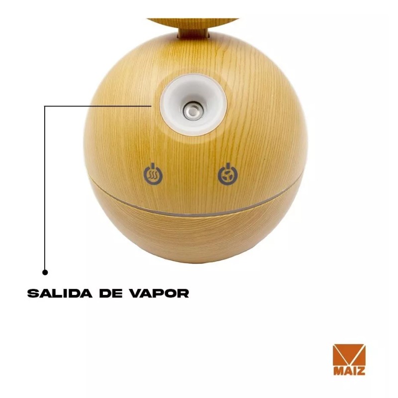 Maíz 3pzs Humidificador Difusor Ventilador Aromaterapia Luz Led