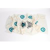 ICONIUM FASHION Evil Eye Printed, Turkish Peshtemal Towel, Cotton Bath