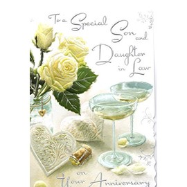 Son and Daughter In Law Wedding Anniversary Card (JJ1047)