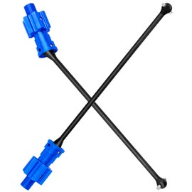 hopsupRC RC Thicker Metal Front Rear Drive Shaft Driveshaft Dogbone CVD Upgrade Parts for XRT 1/6 8S RC Car,Transmission Shaft Hops Up,Navy Blue