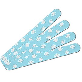 Cute Cloud Pattern Double-Sided Nail File Emery Board Set 4 Pack