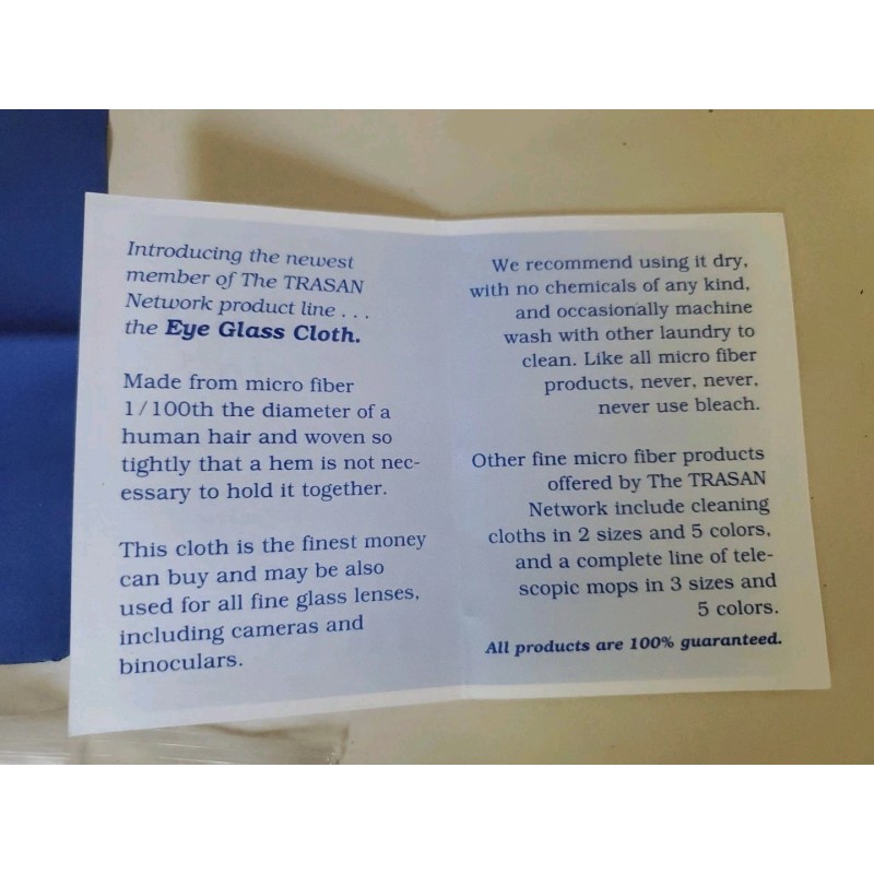 Unbranded 5 pieces Premium Trasan MICROFIBER cloth Eyeglass Cleaning