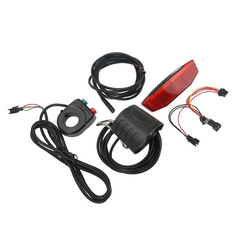 Electric Bike QD168 Front Light DR001 Rear Light Set with