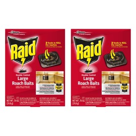 Raid Double Control Large Roach Baits 8 Count (Pack of 2)