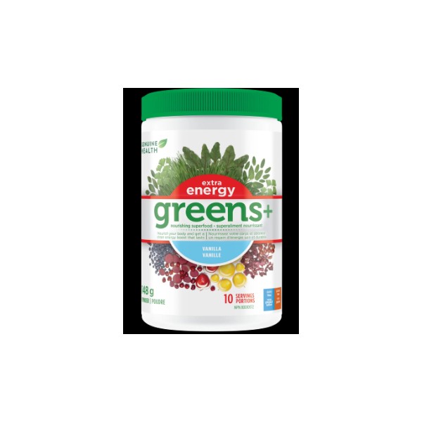 Genuine Health Greens+ Extra Energy (Vanilla) - 148g