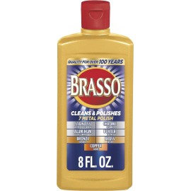 Brasso Multi Purpose Metal Polish 8 Fl Oz Cleans Brass Copper Stainless Steel Chrome