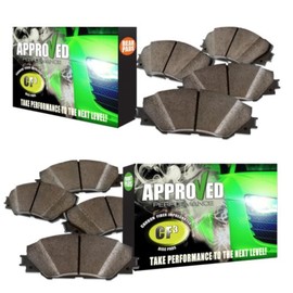 Approved Performance C1506P - Front & Rear Set of Carbon Fiber Impregnated Brake Pads
