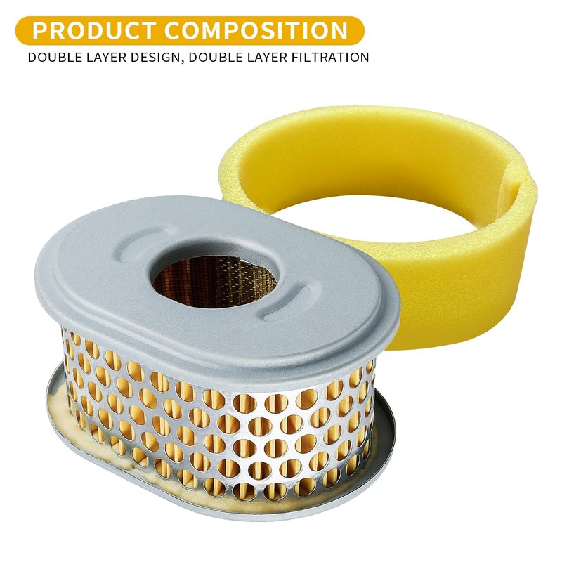 SOLLON 2 x Air Filter 17210-ZE0-505 for Honda GX110 GX120