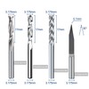 10Pcs CNC Router Bit Combination Kit, 1/8'' Shank End Mill