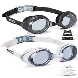 Water Space Swimming Goggles for Adults, 2 Packs Swimming Goggles for Men and Women