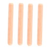 Pack of 50 Wooden Dowel Pins, Round Ribbed Wooden Craft