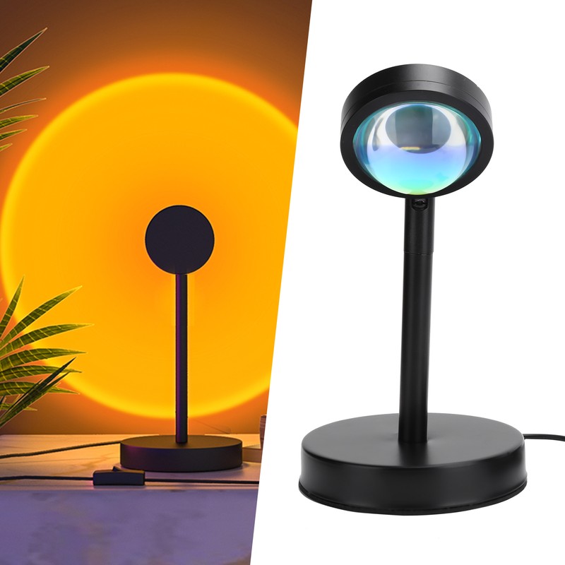 Sunset Light 180° Rotating Sundown Pattern Projection Floor Lamp USB