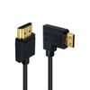 Duttek Thin Mini HDMI to HDMI Coiled Cable 1FT-4Ft, Ultra