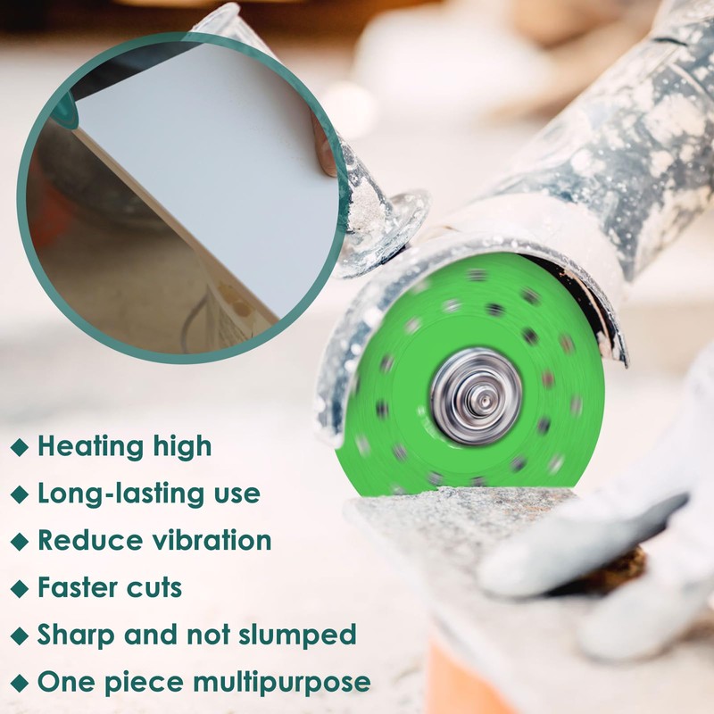 9Pcs Diamond Porous Widened Cutting Disc Wear Resistant Rock Slab