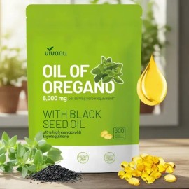 Vvivonu Aceite De Orégano 6000mg 300 Cápsulas                                                                                                         