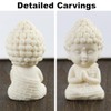Iyulania Mini Praying Baby Buddha Statue, 3.15 Inch Cute Meditating
