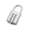 Push-Button Combination Padlock for Lockers, Saunas, and Bicycles Locker 2ea