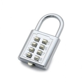 Push-Button Combination Padlock for Lockers, Saunas, and Bicycles Locker 2ea