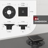 WEBANG 4 Inch Square Shower Floor Drain with Flange,Quadrato Pattern