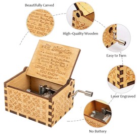 Levanco You are My Sunshine Music Box Gifts, Music Box from Mom to Daughter as Gifts for Daughter Birthday Gifts, Christmas Gifts (Mom to Daughter)