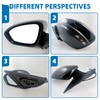 Black Left Driver Side Mirror Replacement For Nissan Sentra 2020