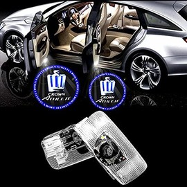 AHALOOK Door Curtain Lamp Set with Tools, Courtesy Light, Door Welcome Light, LED Logo Projection, Ghost Shadow, 18 Series 200 Series 210 Crown, Athlete Courtesy, Adjustable Angle Function, Car Door