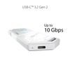 ASUS ROG Strix Arion White M.2 NVMe SSD Enclosure-USB3.2 Gen