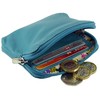 Small Soft Leather Credit Card Holder and Coin Zip Purse
