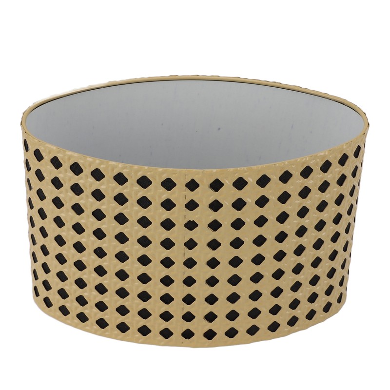 Lampshade Oval Shaped Hollow Metal Carved Compatible E27 E14 Caliber