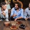 Wooden Coasters for Drinks - Natural Wood Drink Coaster Set