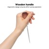 8Pcs Leather Awl Wooden Ergonomic Handle Stainless Steel Effort Saving