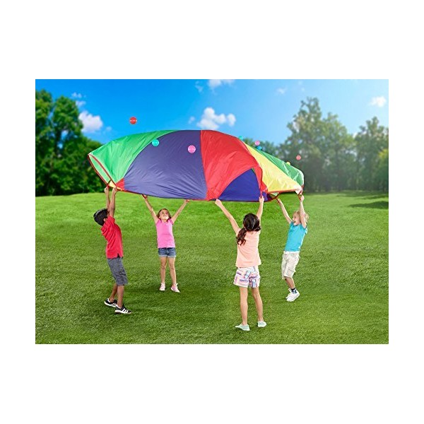 POCO DIVO 12-Foot Play Parachute Kids Canopy Children Wind Tent with 8 Handles