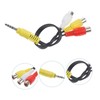LABRIMP 3Pcs Video Adapter Cord to Female Audio Video Cable