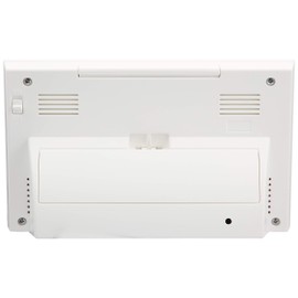 リズム(RHYTHM) 目覚まし時計 電波時計 温度計・湿度計付き フィットウェーブD193 白 9.3×14.5×4.1cm 8RZ193SR03